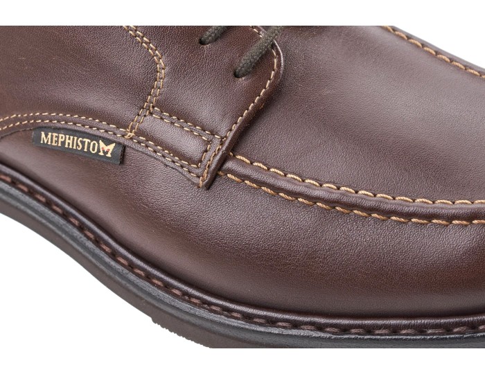 Mephisto PHOEBUS Men's Lace-up Shoe - Hand Made - Dark Brown